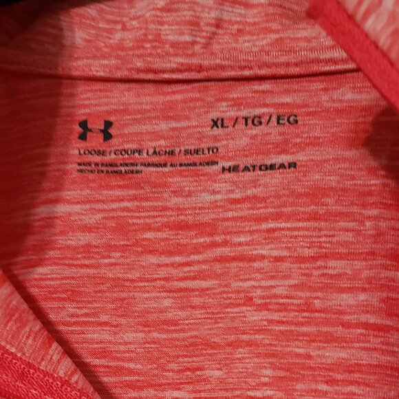 Under Armour Half Zip Long Sleeve-Red Women's size XL - Picture 3 of 6